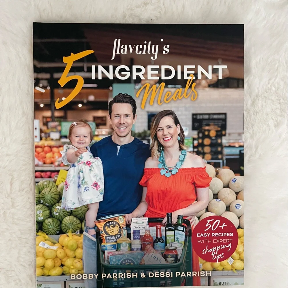 New Flavcity Hardcover Keto Meal Prep Low Carb Cookbook & Five Ingredients